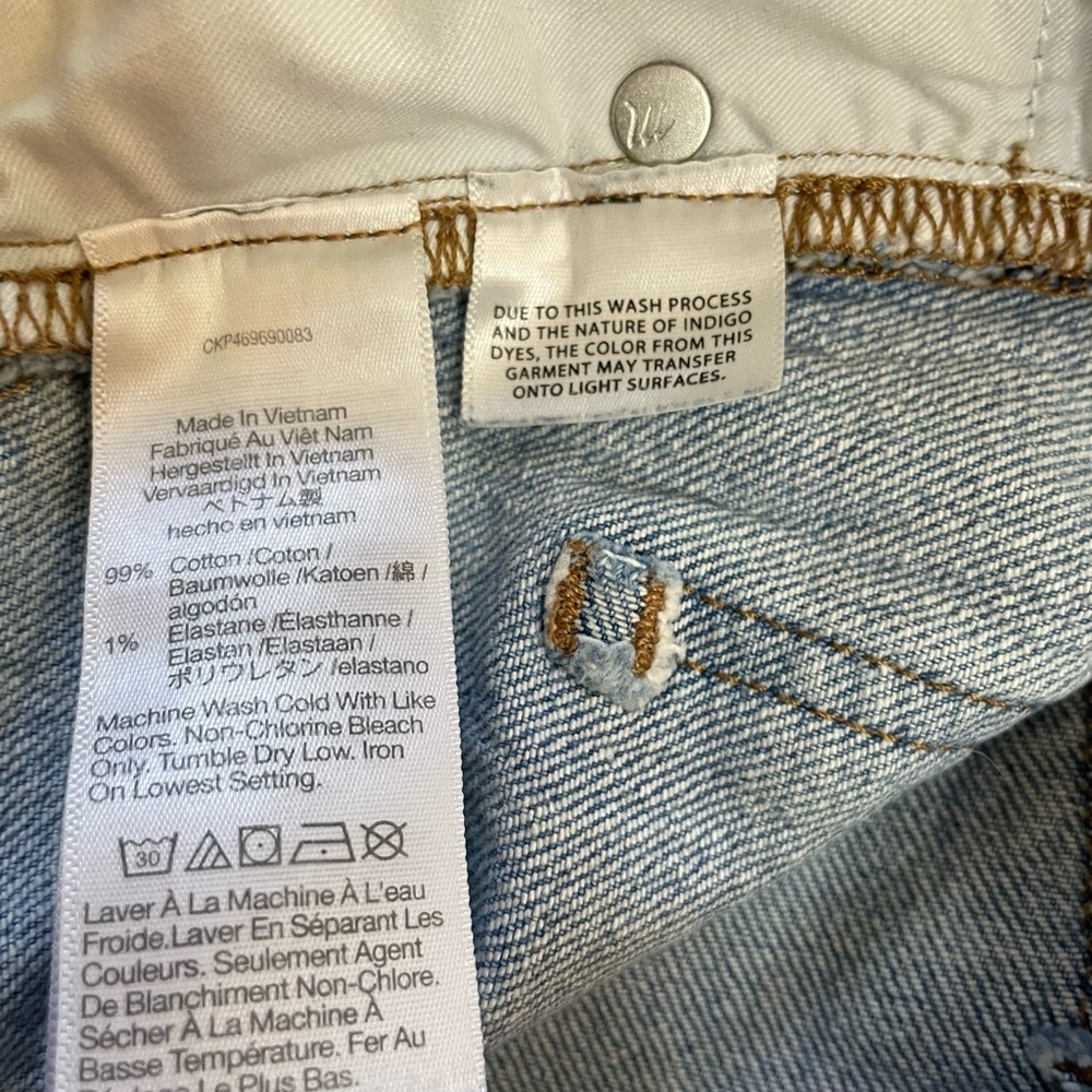 Madewell The Perfect Vintage Straight High Rise Light Medium Blue Wash Size 29 - Picture 12 of 16